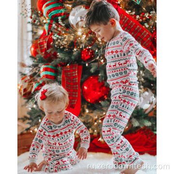 недорогие подходящие семейные рождественские пижамы